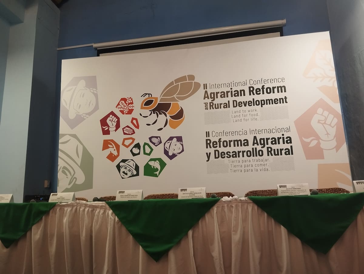 Lanzamiento de la II Conferencia Internacional de Reforma Agraria y Desarrollo Rural (CIRADR +20). // Foto: Óscar Díaz - El Universal
