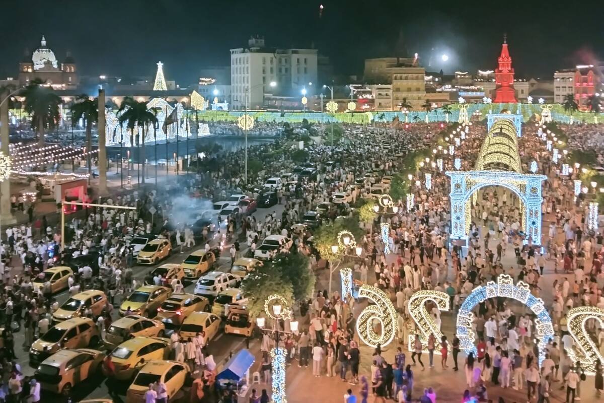 En fotos: cartageneros celebraron la llegada del 2026 en el Centro Histórico