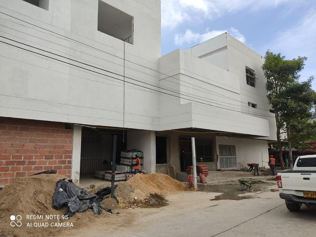 Las obras en el Hospital de Canapote. // Foto: cortesía Alcaldía de Cartagena