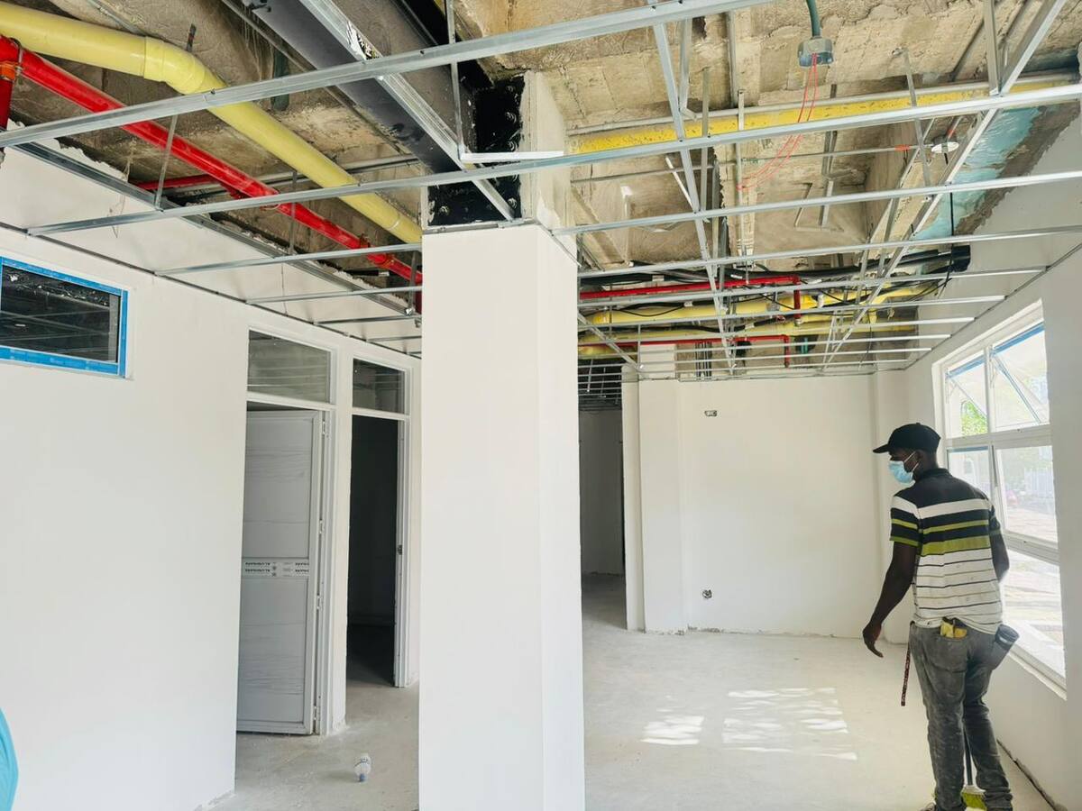Las obras en el Hospital de Canapote. // Foto: cortesía Alcaldía de Cartagena