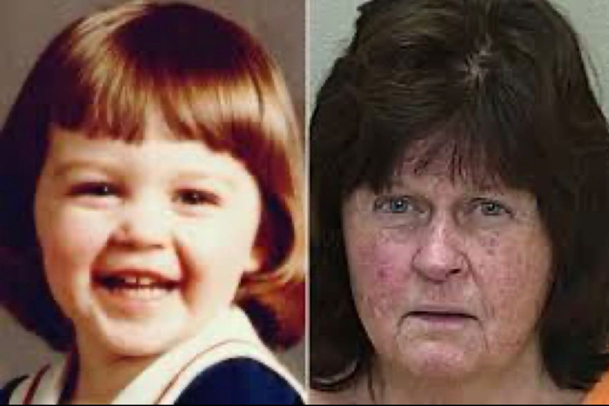 La pequeña Michelle hace más de 40 años, y su madre Debra Newton, quien la tuvo secuestrada más de cuatro décadas.