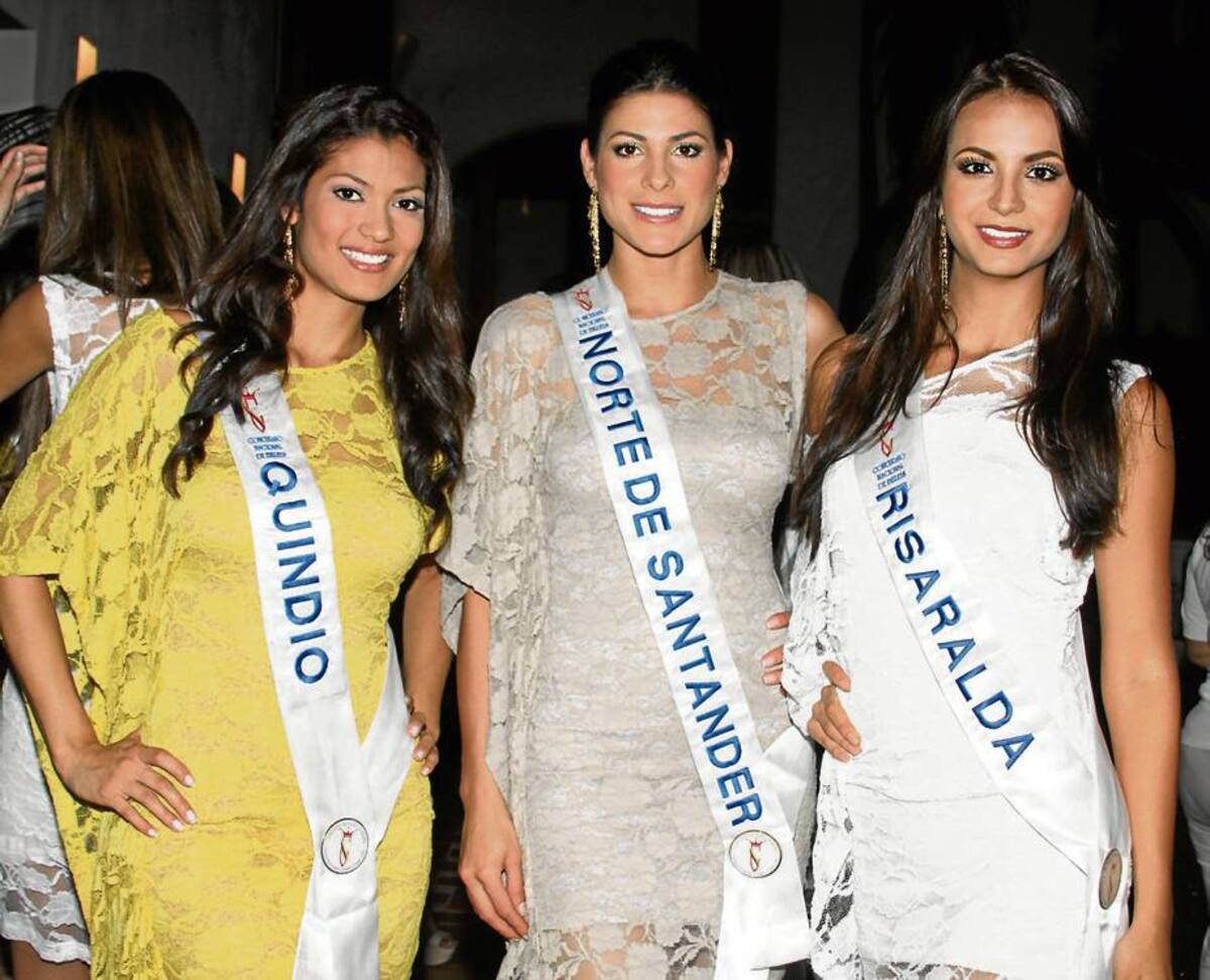 Ana María Ospina, de Quindío; Marisela Arévalo, de Norte Santander y Laura Alzate, de Risaralda.