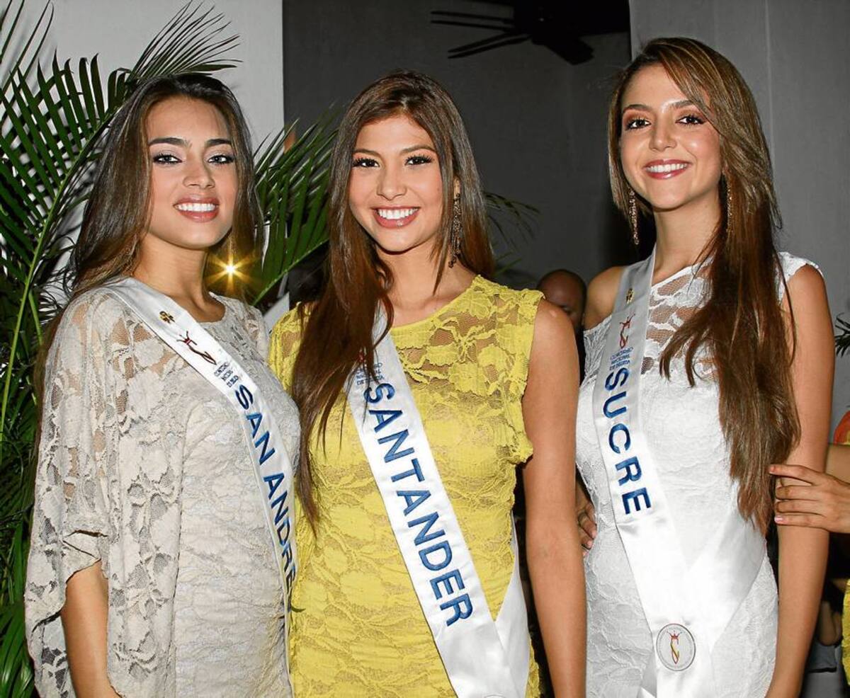 Laura Archbold, de San Andrés, Paola Trujillo, de Santan-der y Andrea Peñuela, de Sucre.