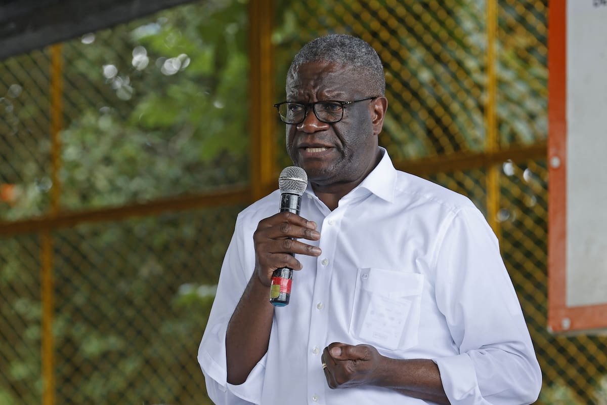 El premio nobel de paz 2018, Denis Mukwege. // Foto: EFE
