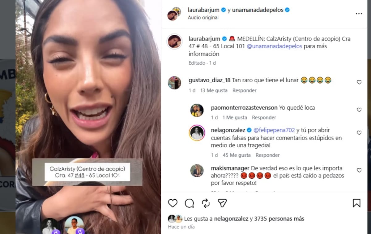 Laura Barjum responde a críticas en medio de ayudas por el terremoto. //Foto captura de pantalla.