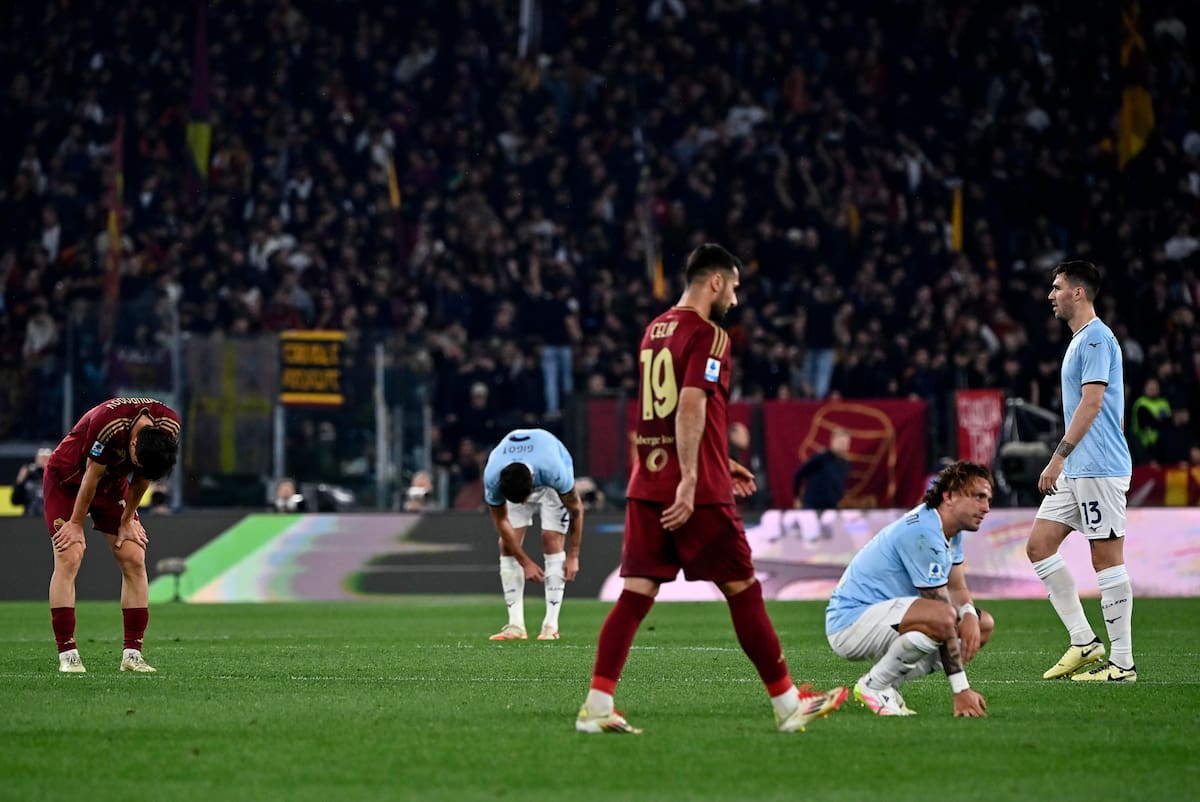 Lazio y Roma empataron a 1 en el reciente derbi de la ciudad. //EFE