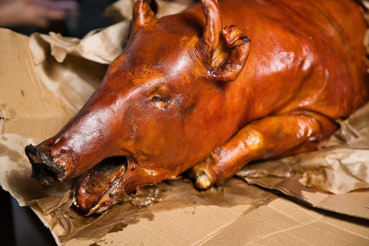 Lechona, plato típico colombiano. // Foto: Vanguardia