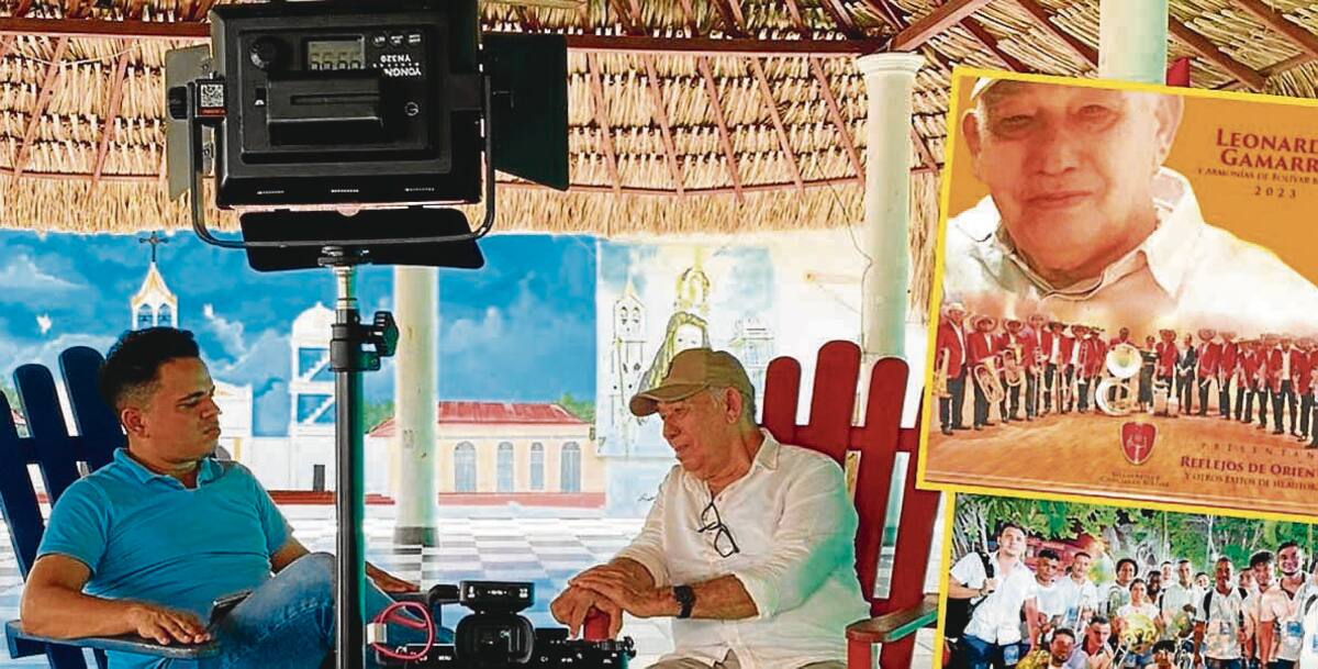 El músico Jorge Otero lidera la agrupación musical Armonías de Bolívar, de Unibac, que interpreta la obra del maestro Leonardo Gamarra. //Foto: Cortesía Unibac