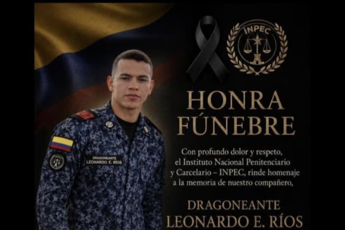 Leonardo Ríos, el funcionario del Inpec que murió por un fuerte accidente en Magangué