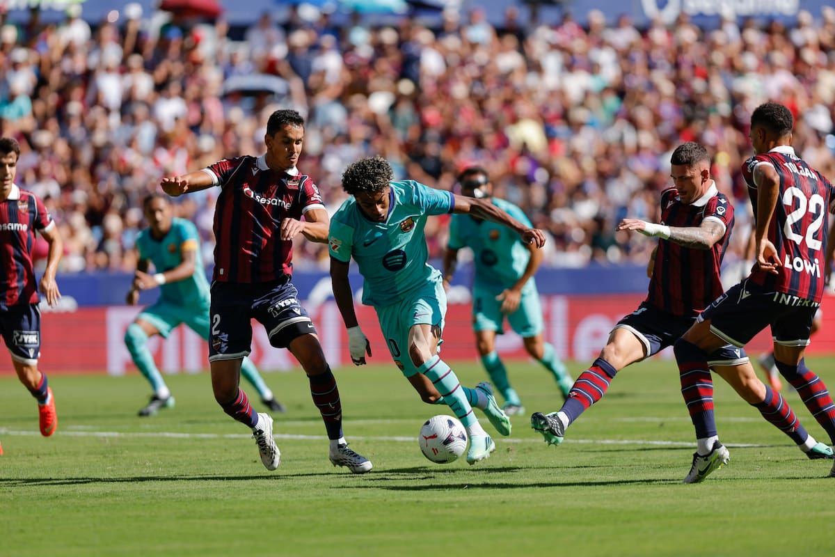 Barcelona se relajó en el complemento y le dio vida a Levante en la quinta jornada de LaLiga. //Foto, EFE: Biel Aliño