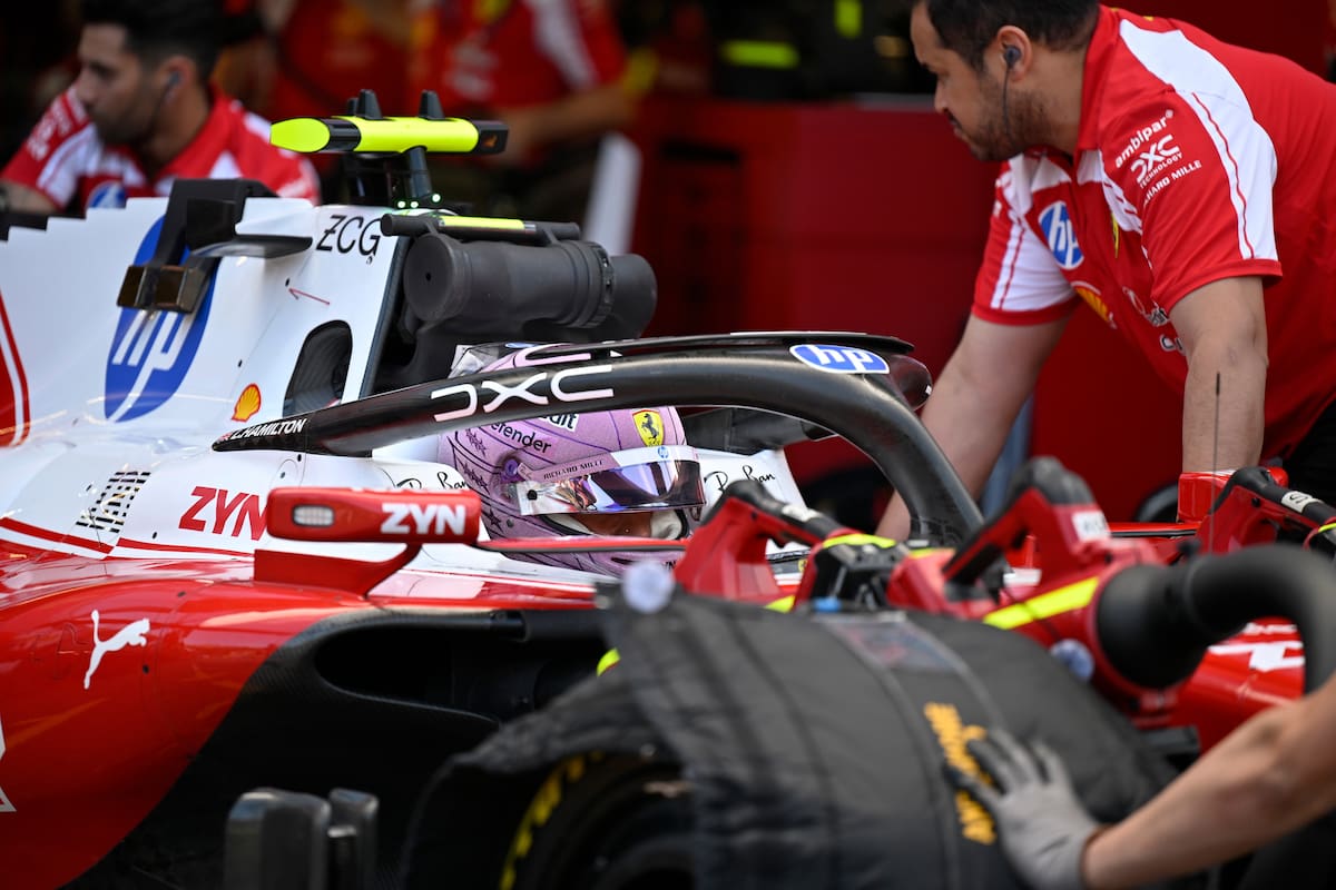 El piloto británico Lewis Hamilton, de Ferrari, brilló en el segundo entrenamiento libre del Gran Premio de Mónaco. //Foto, AP: Philippe Magoni