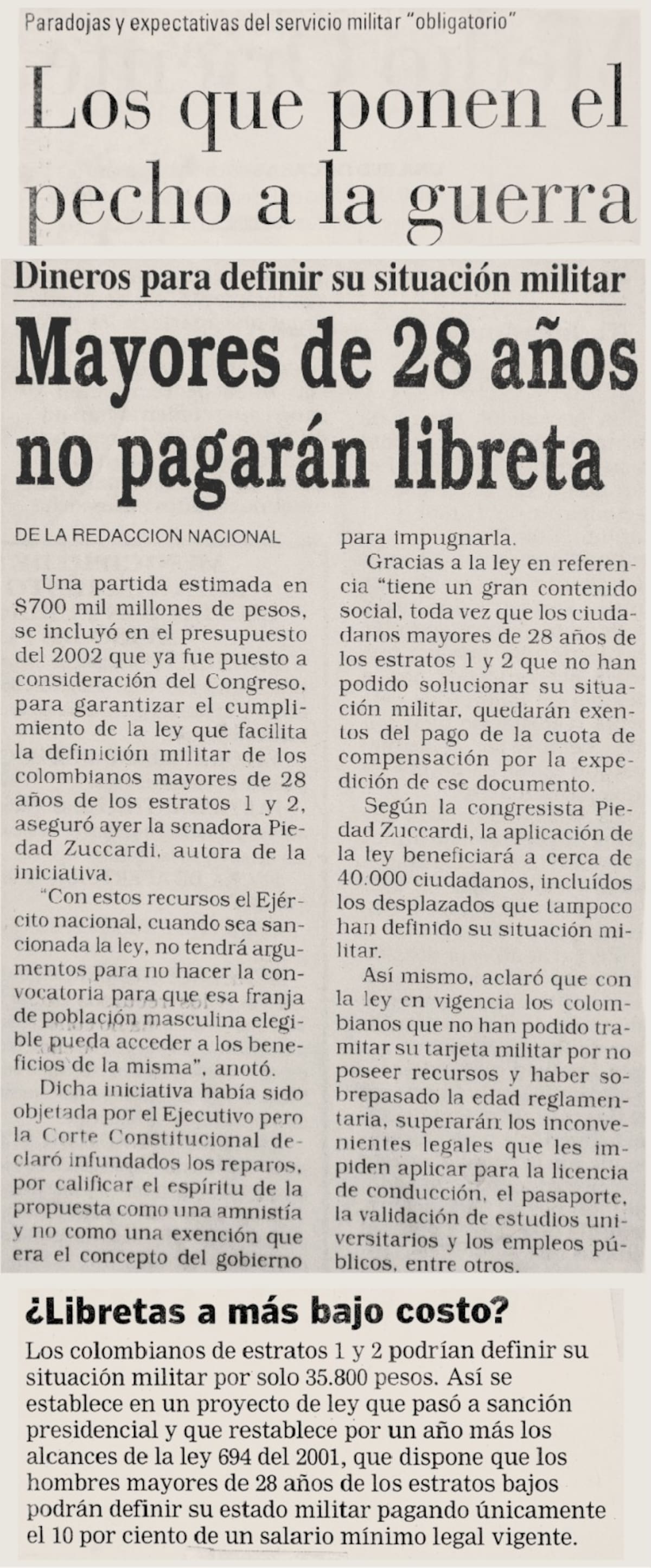 En su momento, los medios de comunicación difundieron las jornadas especiales que se realizaron en Colombia..