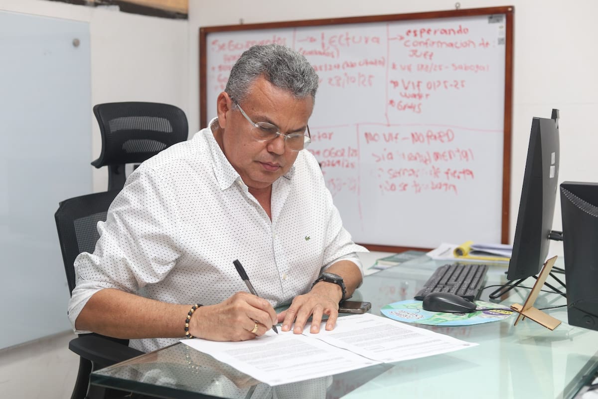 Libardo Mercado Barquil, Comisario de Familia de Cartagena. Foto cortesía: Aroldo Mestre.