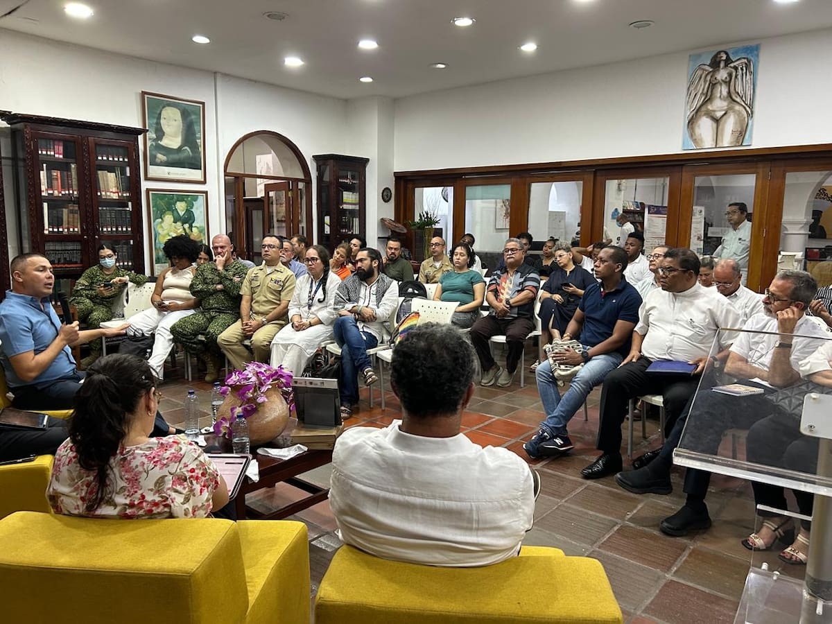Presentación del libro en sede de la Universidad de Cartagena. // Foto: cortesía