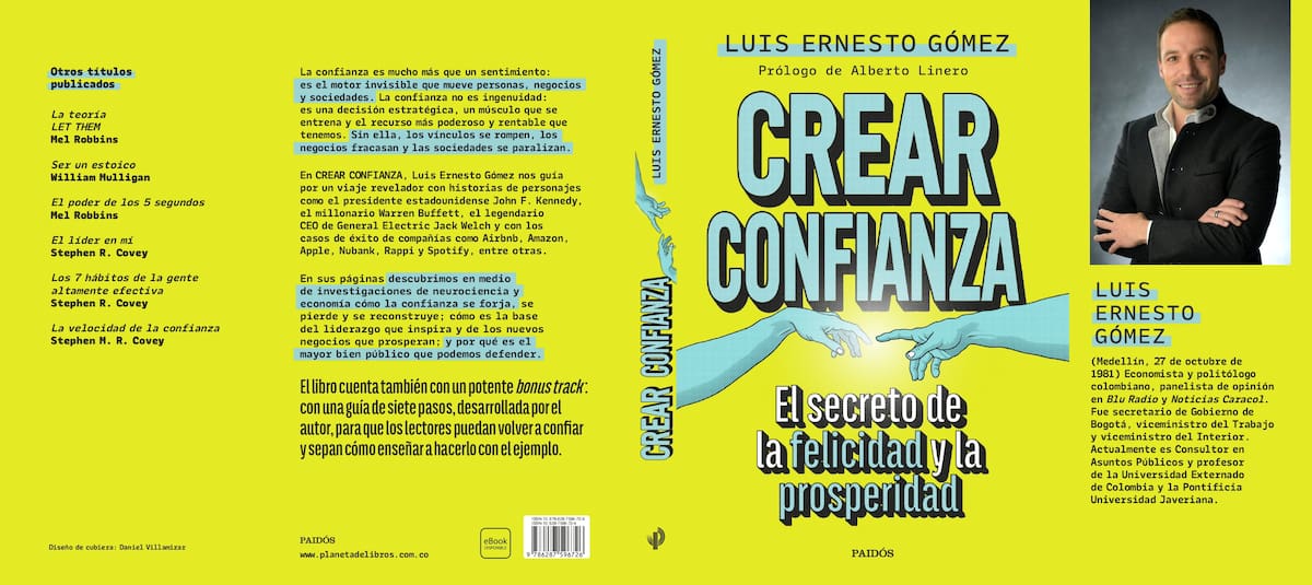 Luis Ernesto Gómez lanza libro sobre la confianza en tiempos de polarización. // Cortesía
