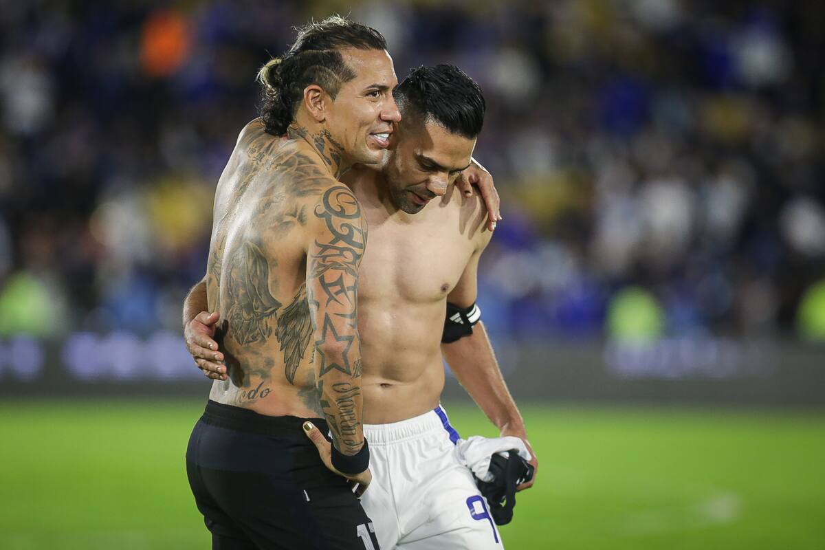 Video: el emotivo momento entre Dayro Moreno y Radamel Falcao en la Liga Betplay