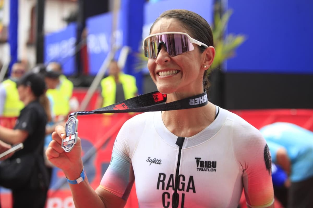 Lina María Raga fue la ganadora del Ironman 70.3. //Foto: Óscar Díaz Acosta - El Universal