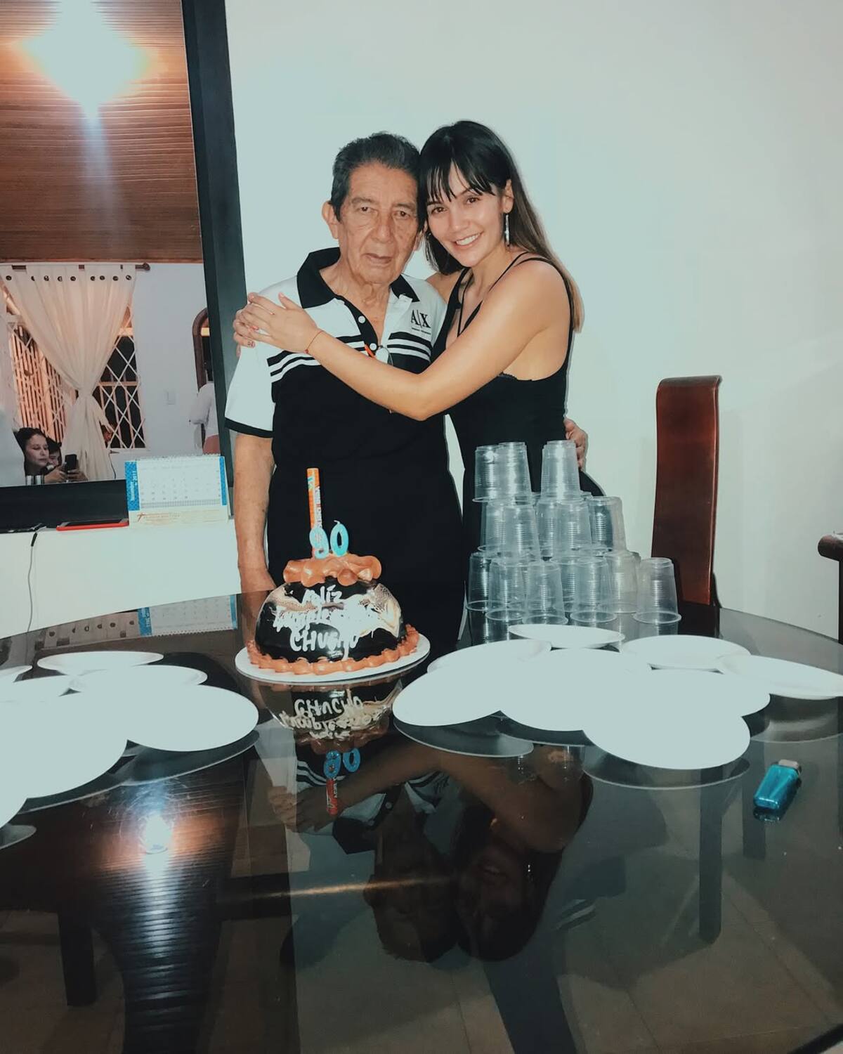 Lina Tejeiro, la actriz expresó su dolor tras el fallecimiento de su abuelo.//Foto: tomada de sus redes sociales.