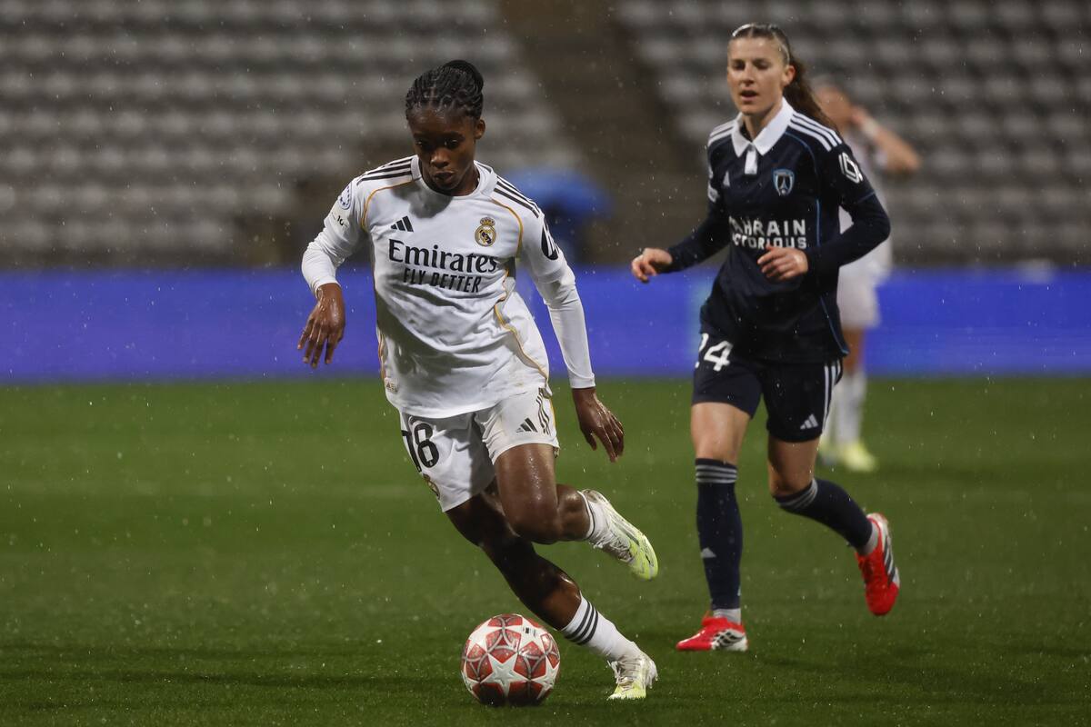 Linda Caicedo brilló en la victoria de Real Madrid en la UEFA Champions League. //Foto, EFE: MOHAMMED BADRA