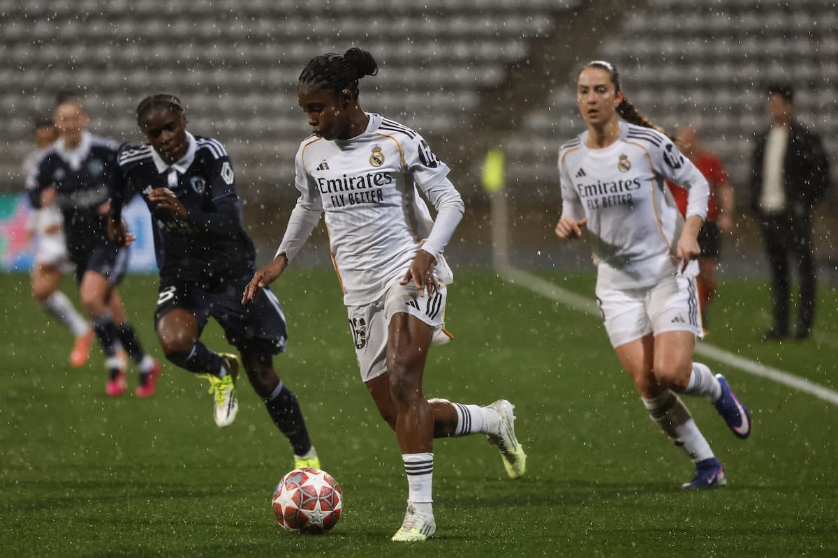 Linda Caicedo colaboró en el triunfo de Real Madrid por la UEFA Champions League. //Foto, EFE: MOHAMMED BADRA