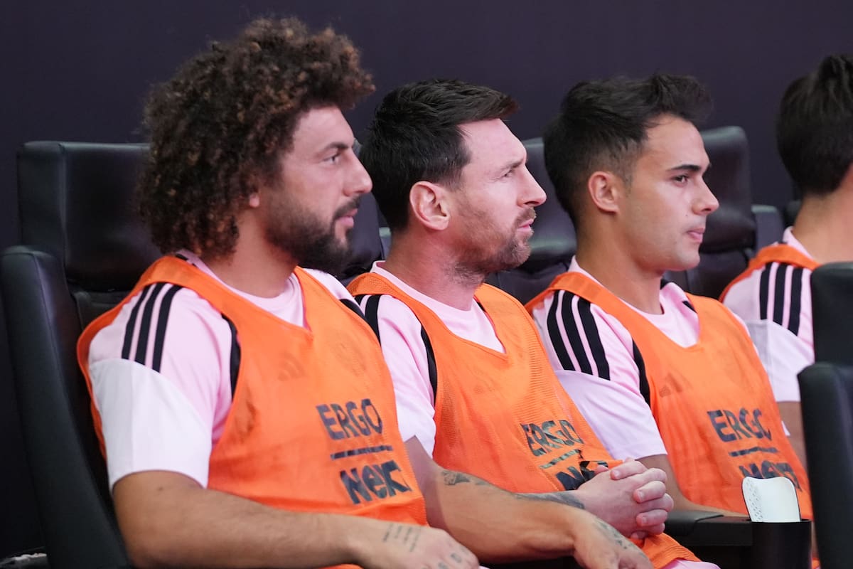 Lionel Messi inició desde el banco de suplentes tras reintegrarse al equipo luego de la muerte de su padre, Jorge. //Foto, AP: Lynne Sladky