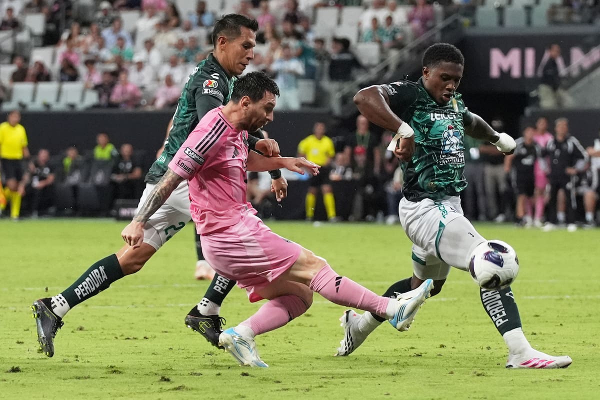 Lionel Messi volvió a la acción con Inter de Miami en el partido contra León en la Leagues Cup. //Foto, AP: Lynne Sladky