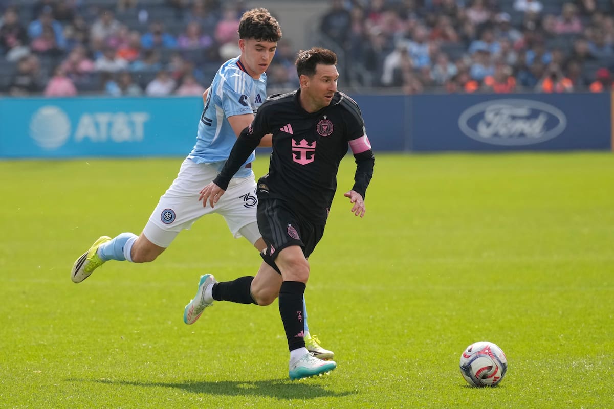 Lionel Messi marcó gol en la victoria del Inter Miami sobre New York FC en la MLS. //Foto, AP: Seth Wenig