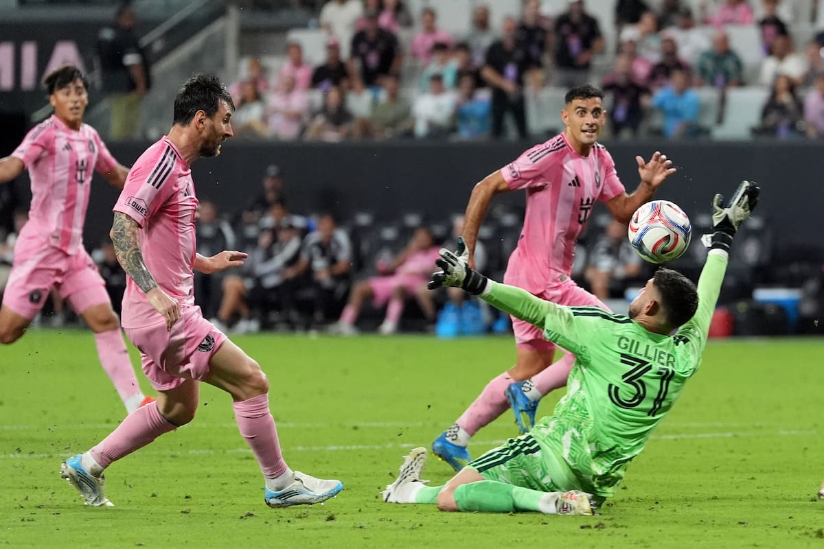 Lionel Messi se convirtió en el goleador de la MLS con sus cuatro goles a CF Montreal. //Foto, AP: Rebecca Blackwell