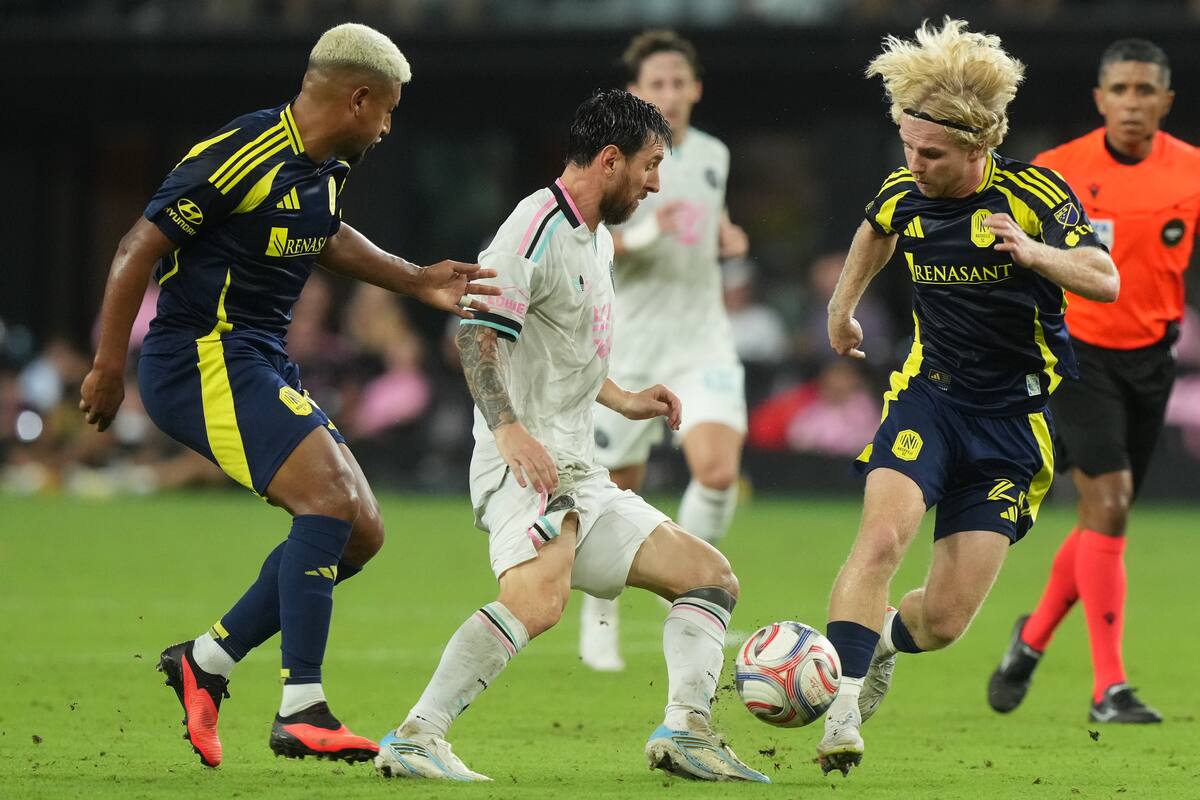 Lionel Messi fue figura en el empate del Inter Miami ante el Nashville por la MLS. //Foto, AP: Marta Lavandier