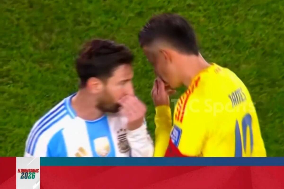 ¿Qué le dijo Messi a James en el picante cruce por el partido de Eliminatorias?