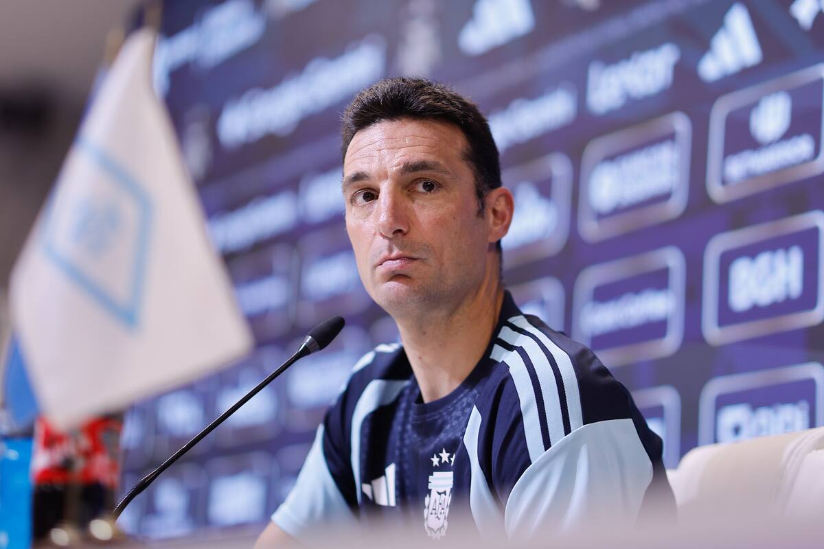 Lionel Scaloni, entrenador de la Selección de Argentina. //Foto, EFE: Juan Ignacio Roncoroni