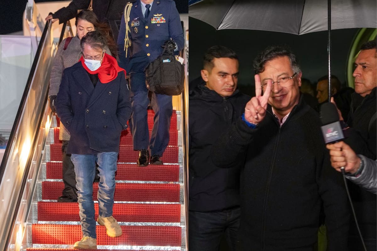 Gustavo Petro ya está en Estados Unidos para su reunión con Donald Trump