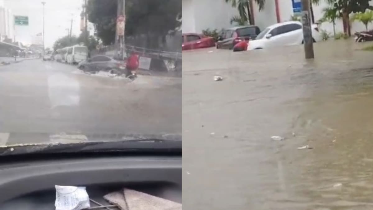 Fuertes lluvias en Cartagena.// Foto: cortesía