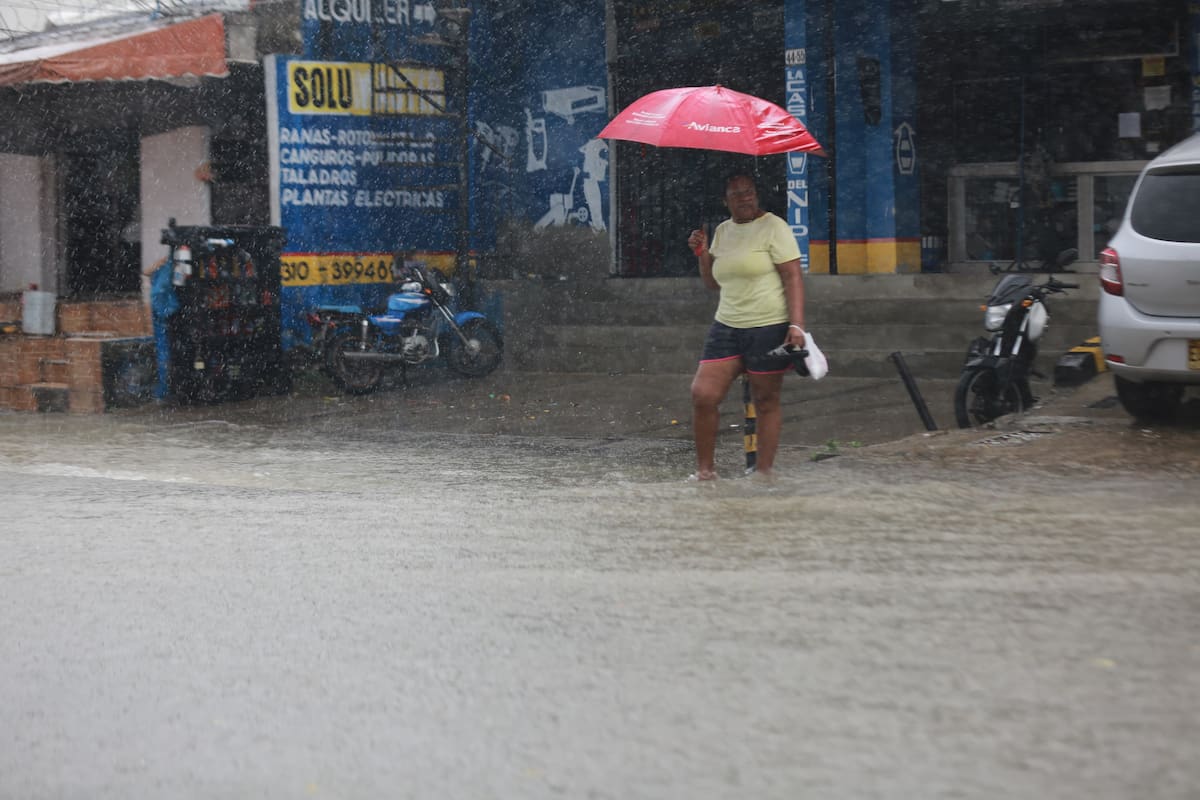 Cartagena bajo la lluvia, así se vivió el fenómeno.// Foto: Óscar Díaz - El Universal