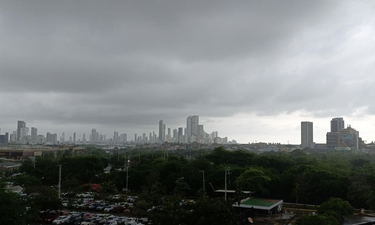 Lluvias en Cartagena el 29 de abril de 2026. // Foto: cortesía