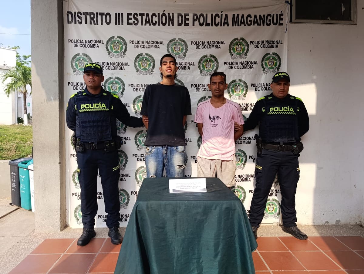 Los hermanos Douglas y Manuel Maldonado Hoyos, de 22 y 21 años respectivamente, señalados de asesinar a cuchilladas a Samir Alberto González Ávila.