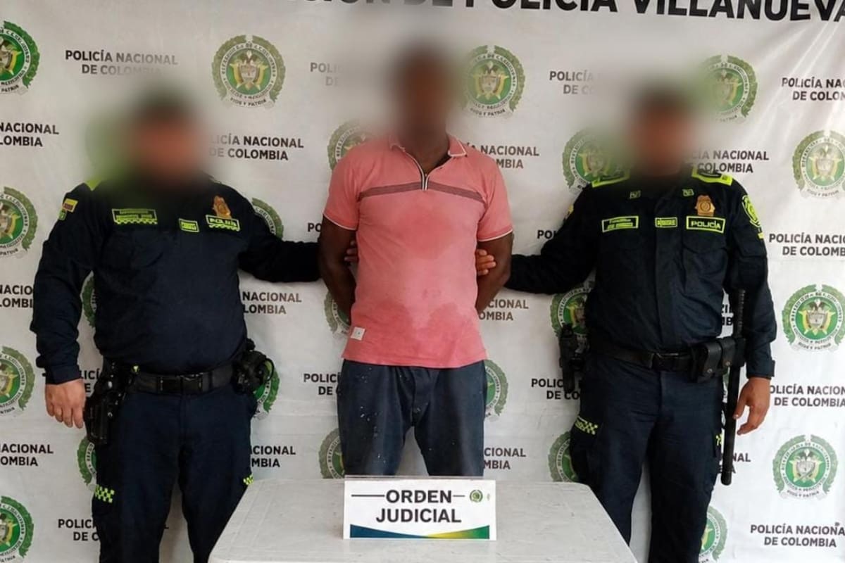 Lo capturaron en una carretera en Villanueva: tenía una orden judicial en su contra
