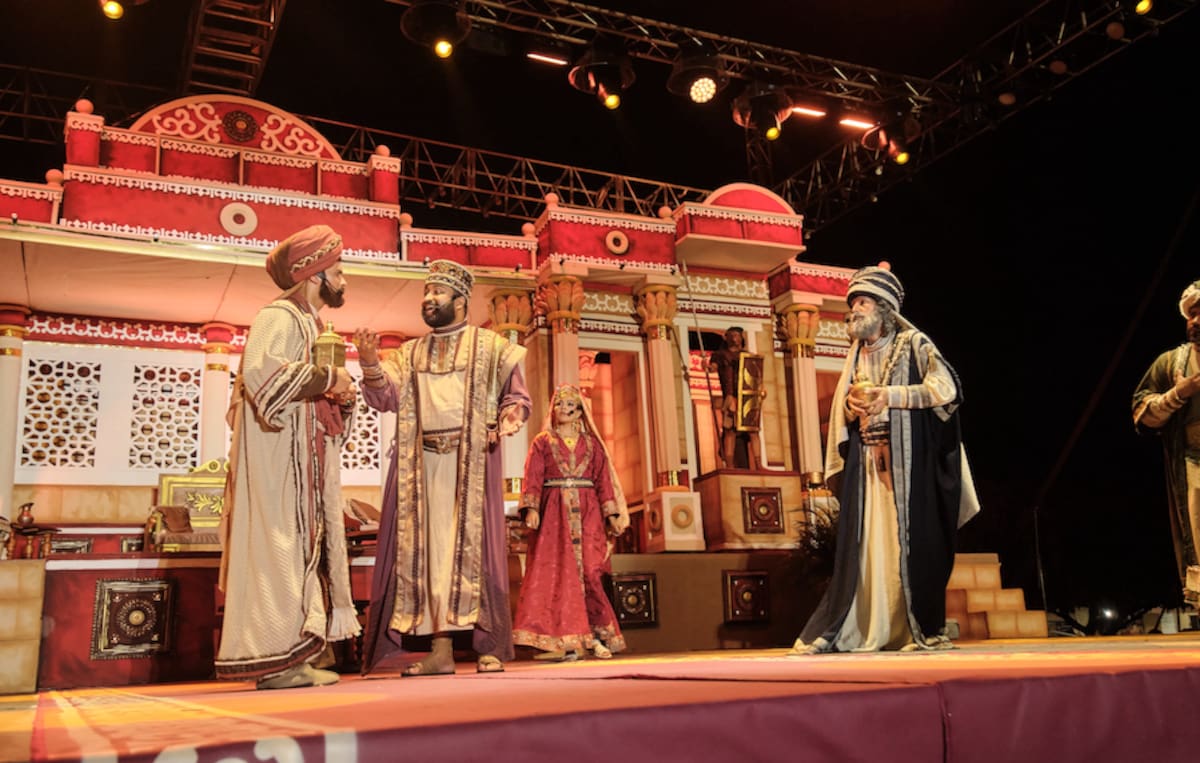 Una de las escenas de la última Loa de los Santos Reyes Magos que se cumplió en los primeros días del mes de enero en Baranoa, Atlántico.// Cortesía Alcaldía de Baranoa.