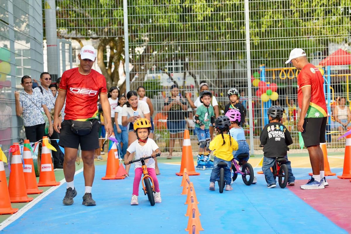 Los residentes también se beneficiarán de estos espacios para practicar deporte. // Cortesía: Alcaldía de Cartagena.