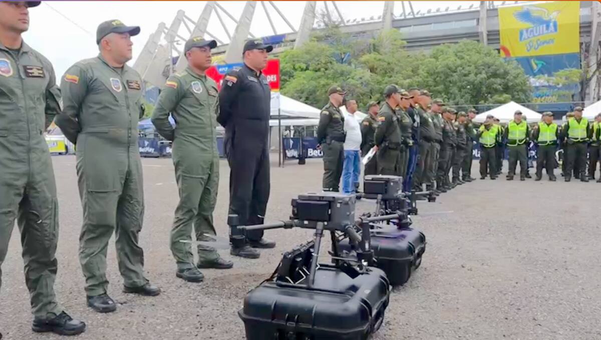 Equipos de alta tecnología se utilizarán en el dispositivo de seguridad antes, durante y después del partido de Colombia y Ecuador que se disputa este martes en el Estadio Metropolitano Roberto Meléndez.//Cortesía.