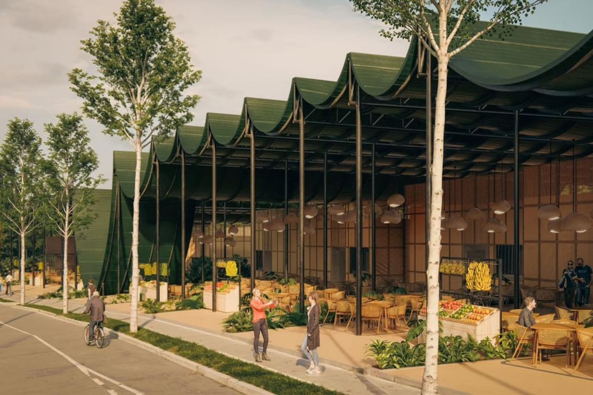 Comienza la transformación de Lomita Arena: Yamil Arana puso la primera piedra del nuevo parador turístico sostenible