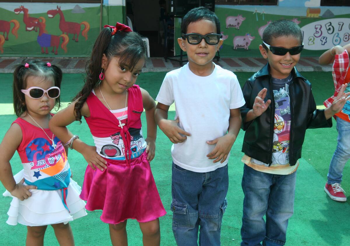 Isabella Jervis, Nicole Jervis, Felipe Sánchez y Miguel Angel Coronado.