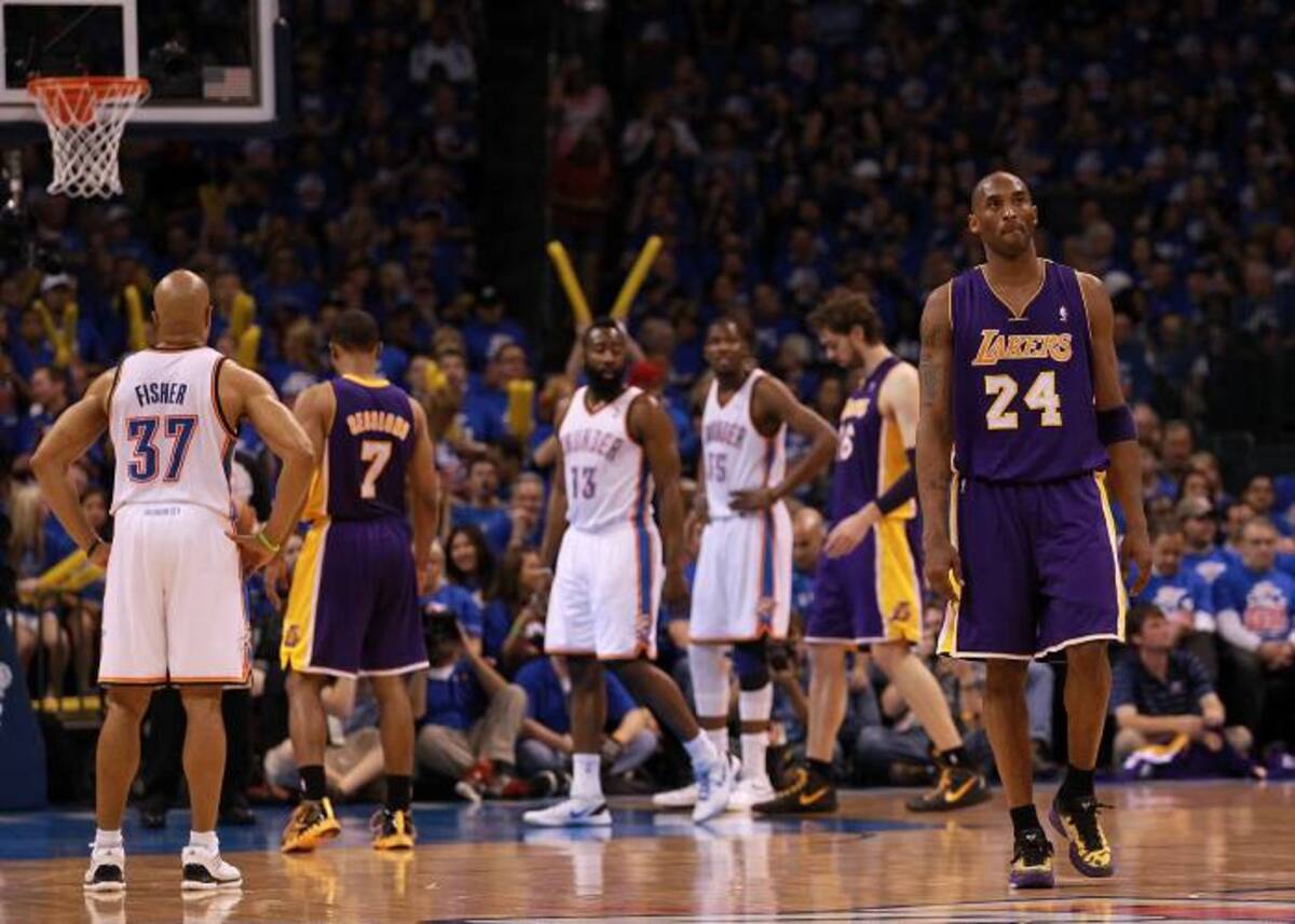 Thunder de Oklahoma apeó de las finales de Conferencia Oeste a los siempre favoritos, Lakers de Los Angeles. AFP RONALD MARTINEZ
