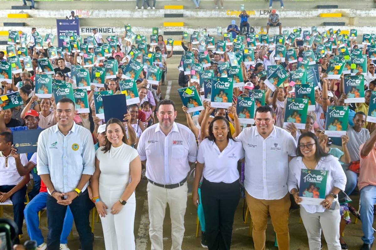 El número de familias en Cartagena que ya son titulares de sus predios