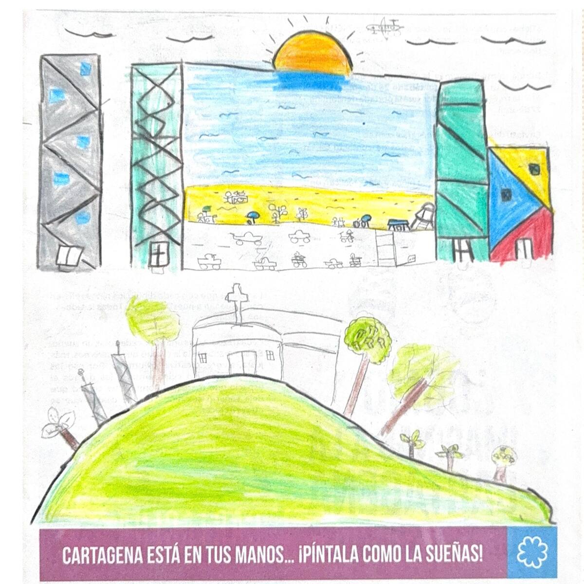 Los dibujos fueron enviados por niños entre los 6 y los 12 años.