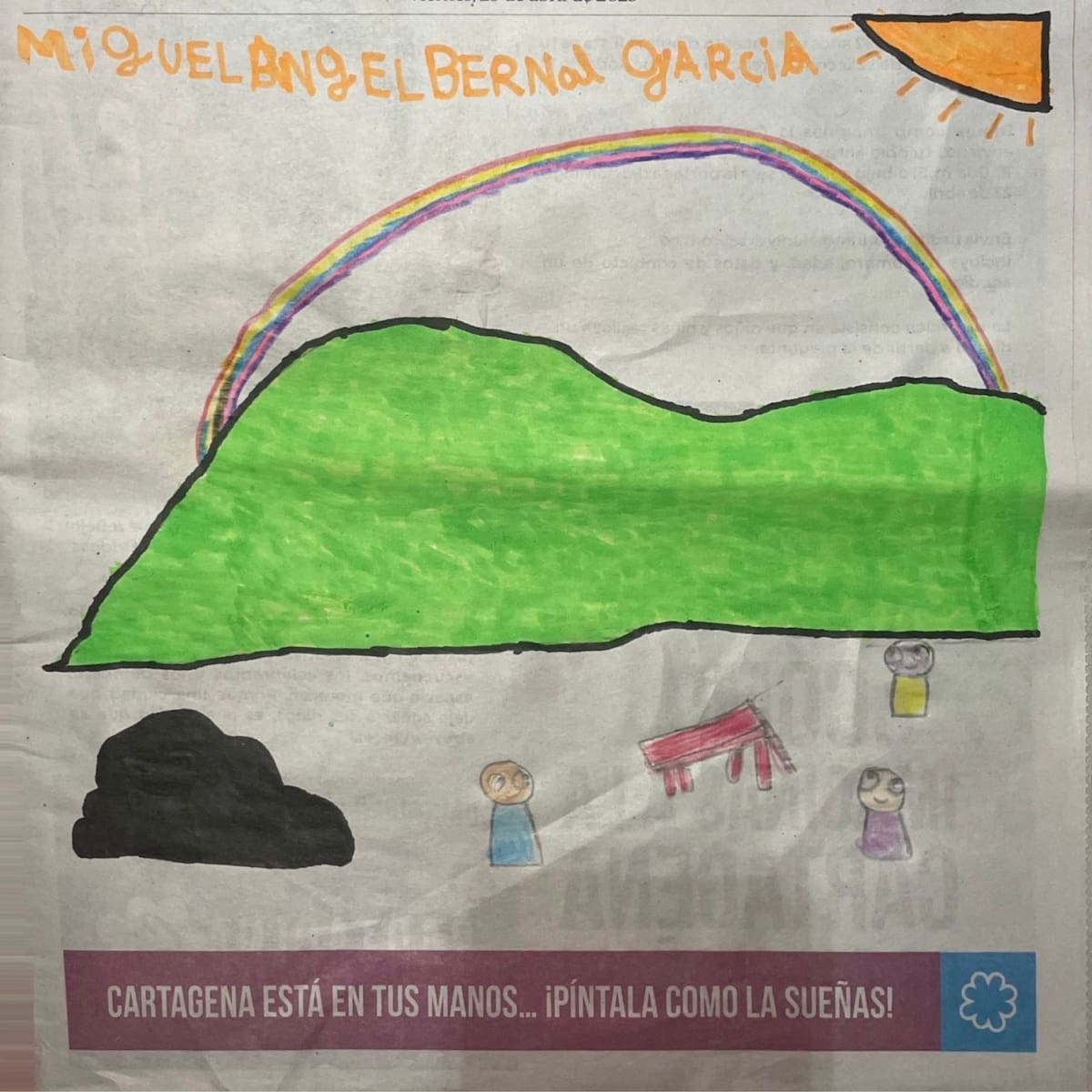 Los dibujos fueron enviados por niños entre los 6 y los 12 años.