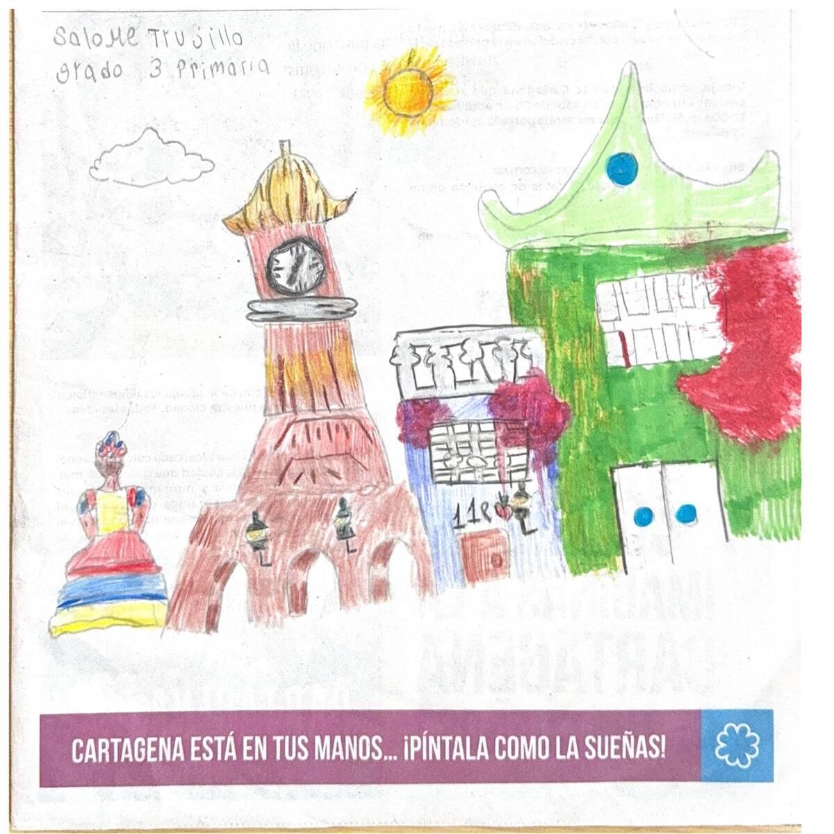 Los dibujos fueron enviados por niños entre los 6 y los 12 años.
