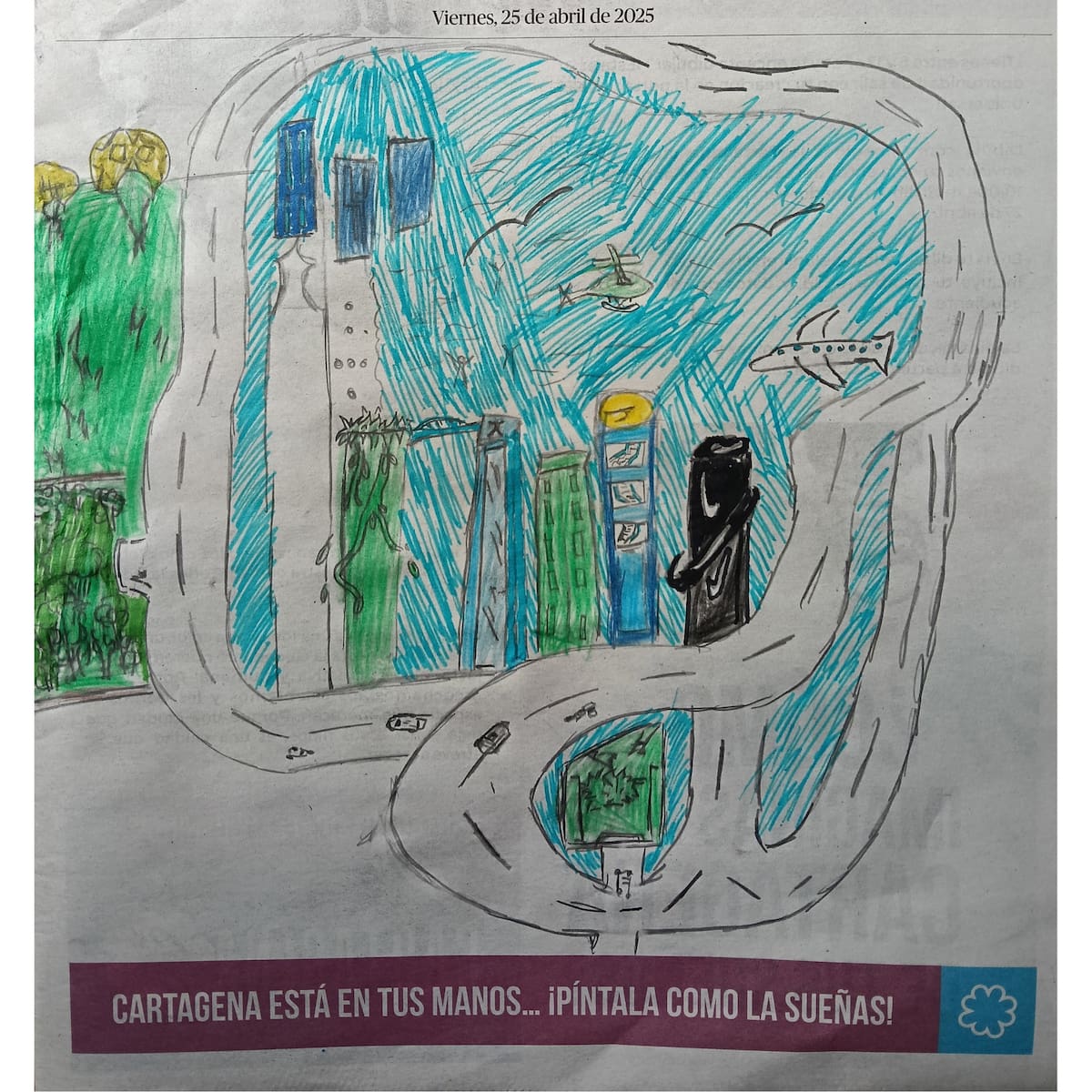 Los dibujos fueron enviados por niños entre los 6 y los 12 años.