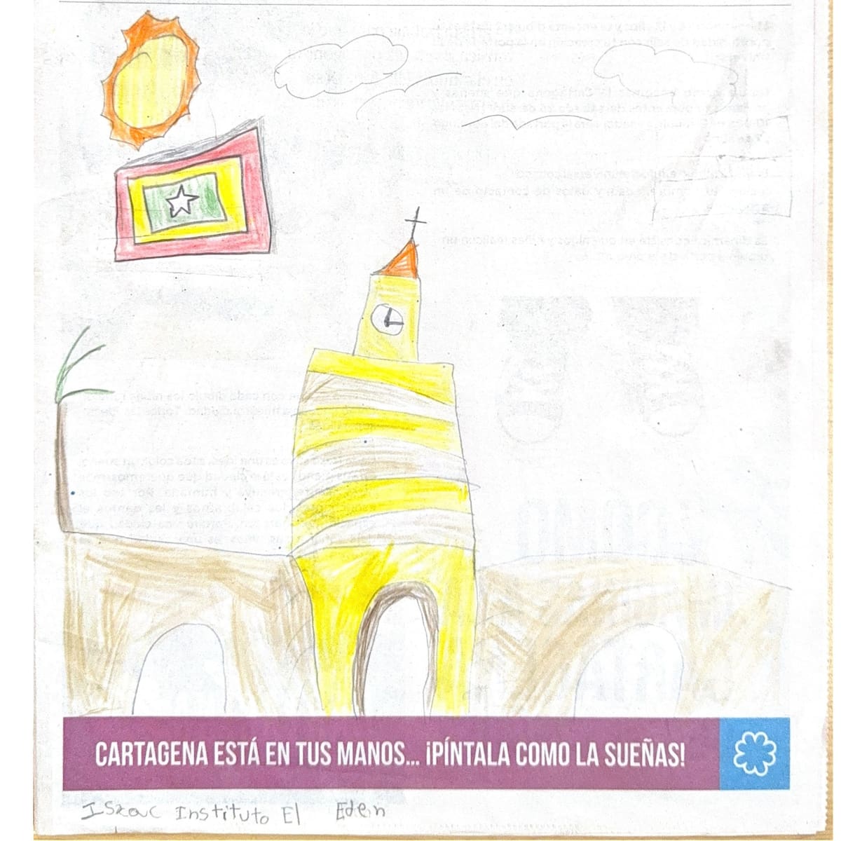 Los dibujos fueron enviados por niños entre los 6 y los 12 años.