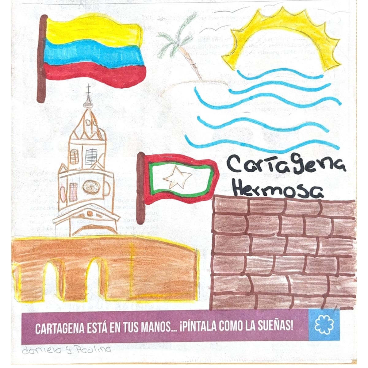 Los dibujos fueron enviados por niños entre los 6 y los 12 años.